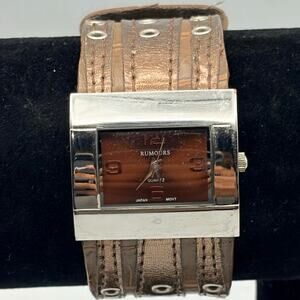 Silver & Brown Boho Rumors Watch